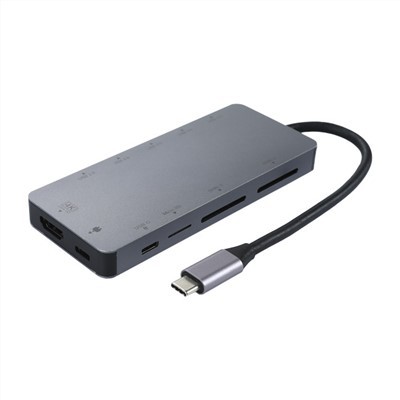 11 viename USB C HUB kelių prievadų adapteris