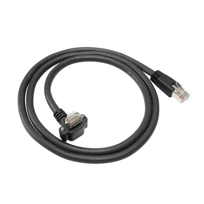 RJ45 prie kampinio RJ45 fiksavimo varžto GigE kameros eterneto kabelis