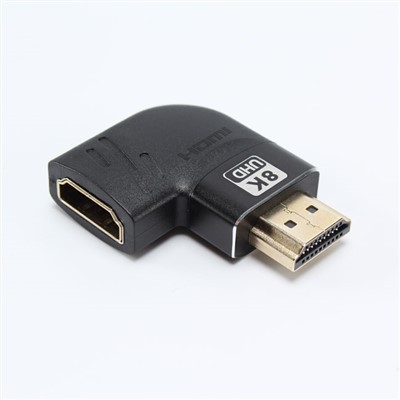 OEM 8K 90 laipsnių kampo HDMI2.1 adapterio jungtis su kištuku